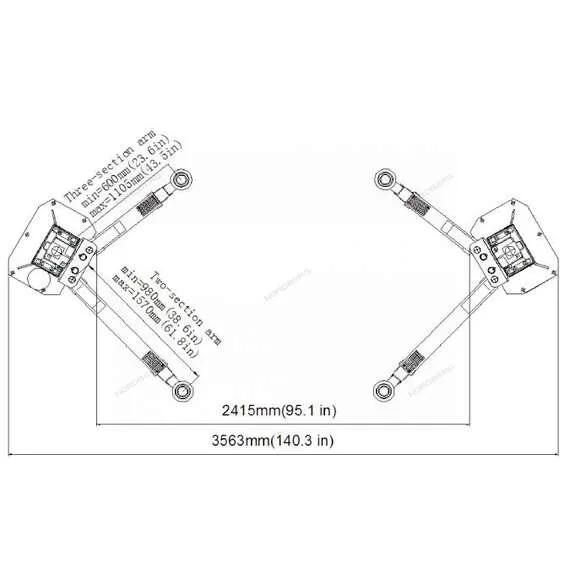 LAUNCH TLT245ATL 4,5 т Подъемник 380В 2х стоечный с верхней синхронизацией (синий) в Москве купить по выгодной цене 100kwatt.ru