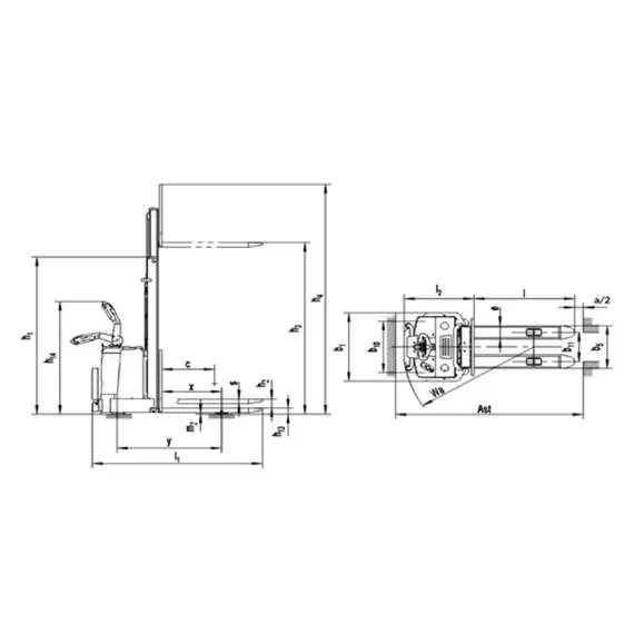 SIBLINE CL1556W 1,5 т 5,6 м Самоходный штабелёр с платформой оператора в Москве купить по выгодной цене 100kwatt.ru