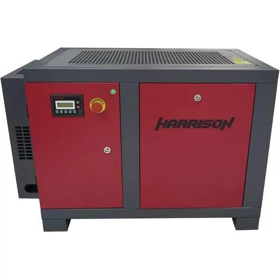 HARRISON HRS-94550 550 л/мин, 8 бар, 4 кВт Винтовой компрессор с трехфазным двигателем и ременным приводом в Москве, Мощность: 4 кВт, Напряжение: 380 В, Рабочее давление: 8 Бар купить по выгодной цене 100kwatt.ru