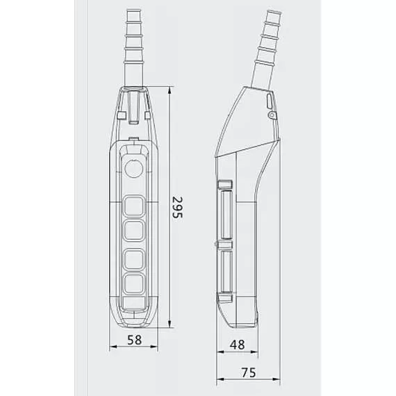 OCALIFT IP55 TNHA1-62FYS Пульт управления 4 кнопками 2 скорости, стоп, ключ в Москве купить по выгодной цене 100kwatt.ru