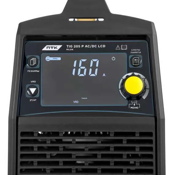 ПТК RILON TIG 205 P AC/DC LCD Аппарат аргонодуговой сварки переменным и постоянным током купить по выгодной цене 100kwatt.ru