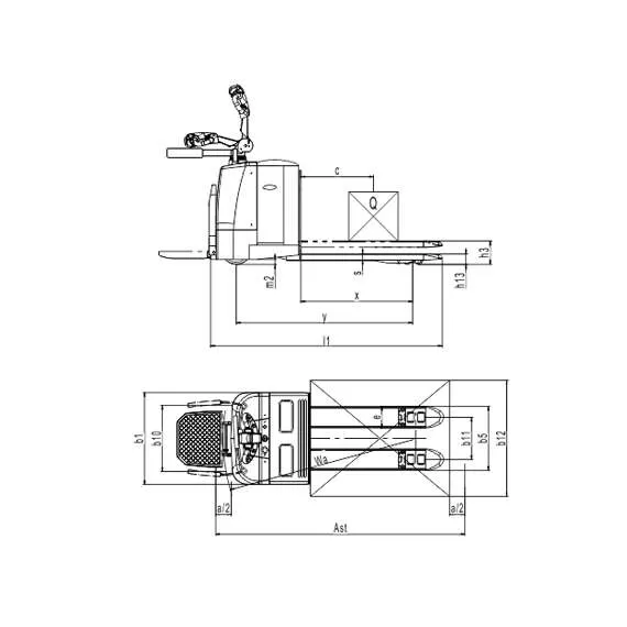 OXLIFT TX25 2500 кг Самоходная электрическая тележка 210 Ач в Москве купить по выгодной цене 100kwatt.ru